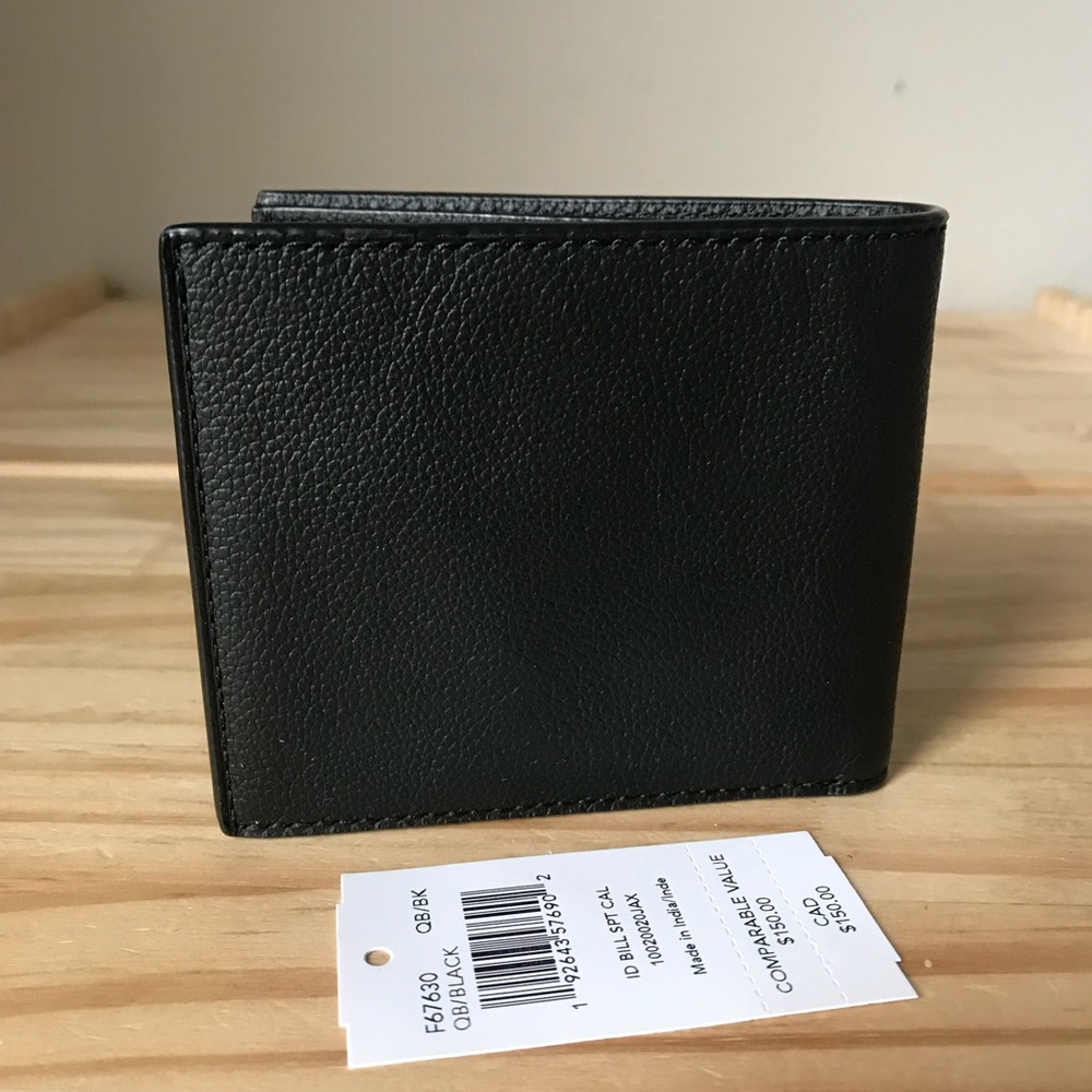 Coach Black Leather Wallet - Picture 2 of 7